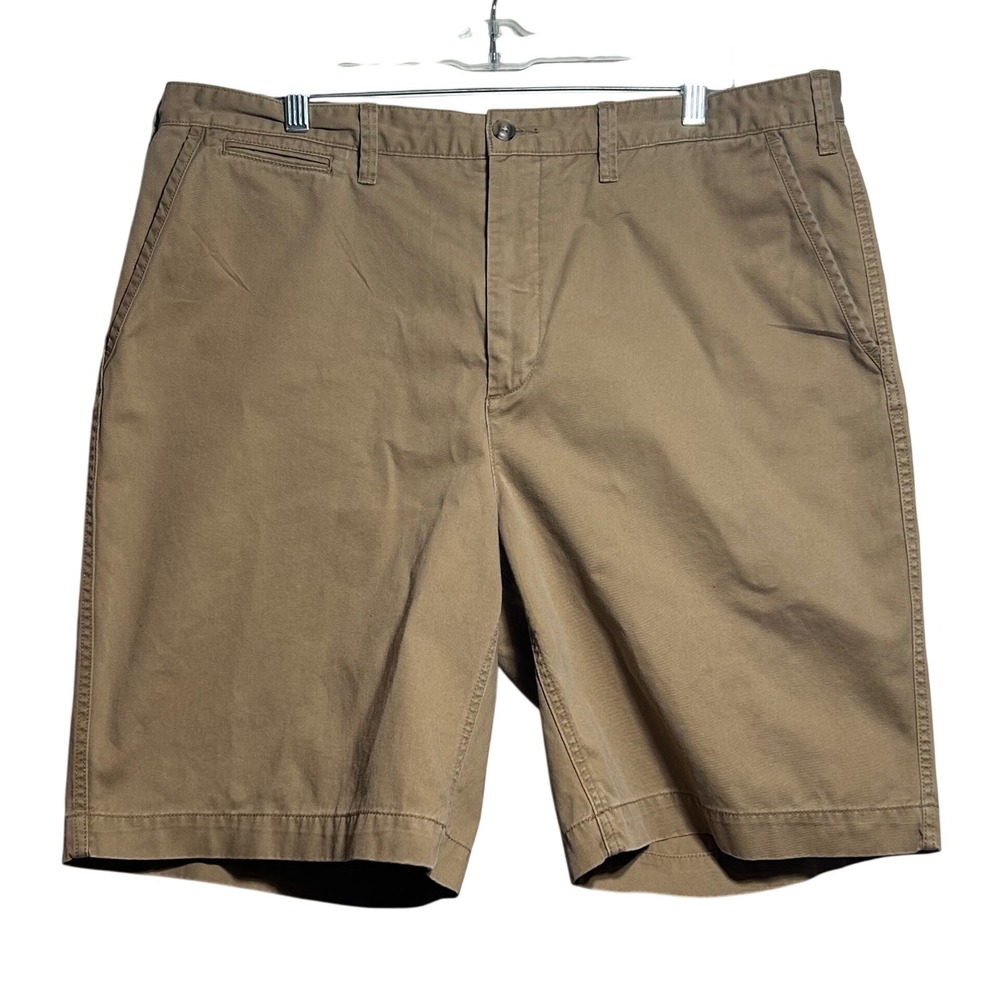 Polo Ralph Lauren Men 38 Relaxed Fit Khaki Chino ShortsTan Cotton Twill 9 Inseam